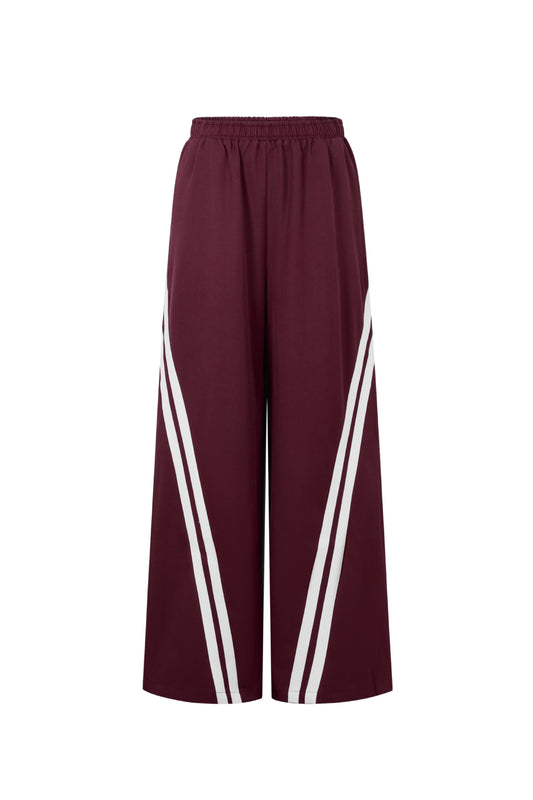 Damen Hose Gestreift | Polyester | Mehrfarbig