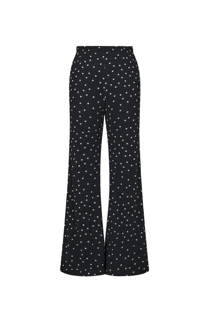 Damen Hose Tupfen Elegant | Polyester | Mehrfarbig