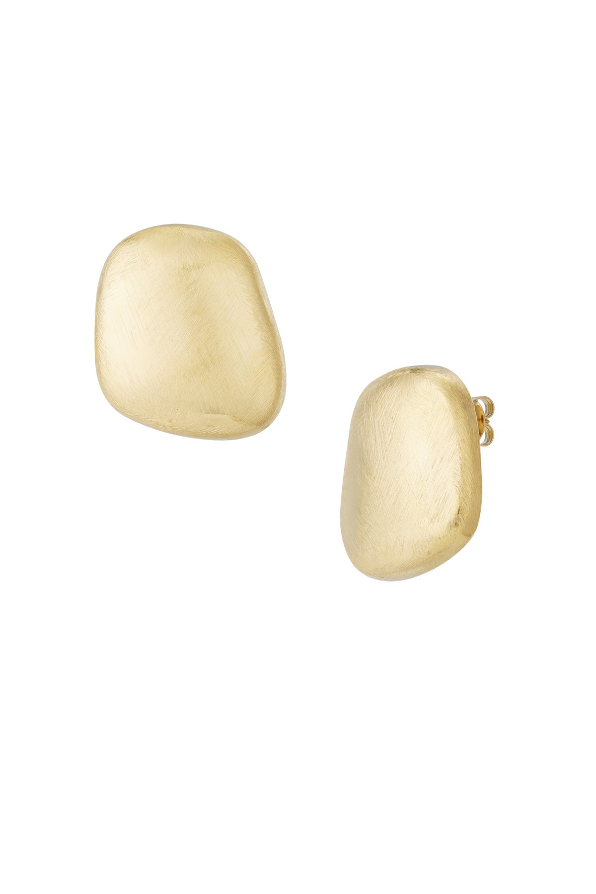 Damen Ohrringe Stein Unregelmäßig | 304S-Edelstahl | Goldfarbe & Silberfarbe