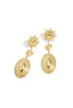 Damen Ohrringe Sonne & Herz | Edelstahl | Gold & Silber