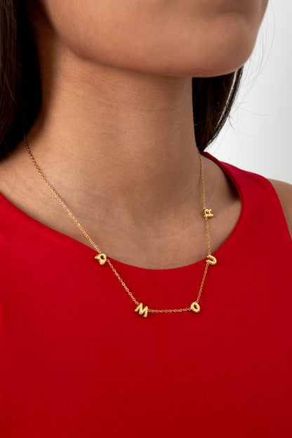 Damen Halskette Amour Kurz | Edelstahl | Goldfarbe & Silberfarbe