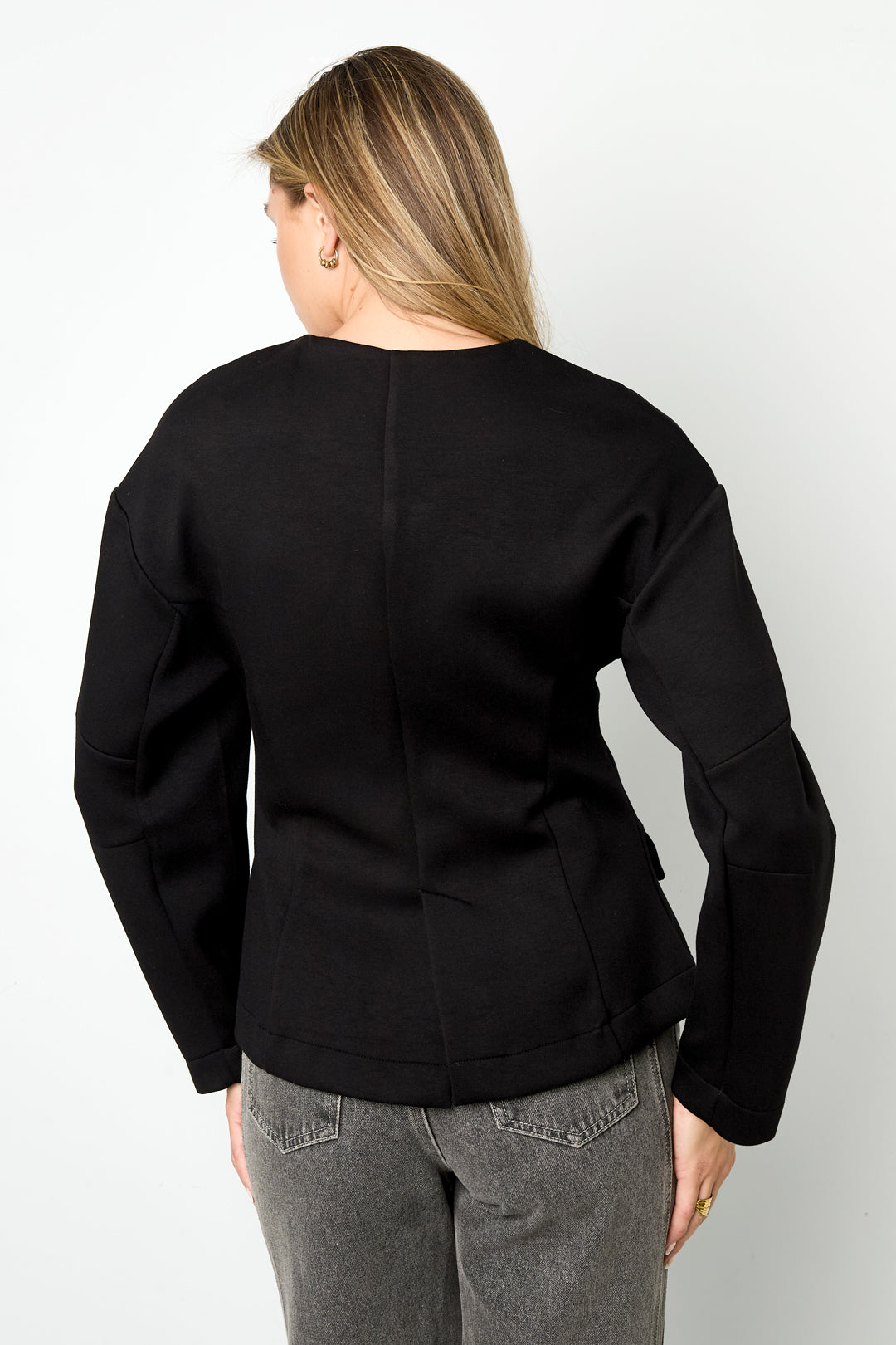 damen anzug set herbst winter | gewebt | schwarz & creme