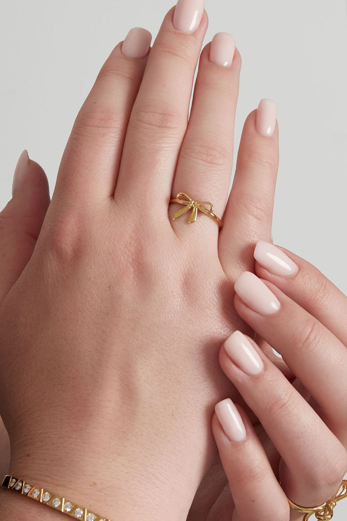 damen ring schleife traum | edelstahl | goldfarbe & silberfarbe