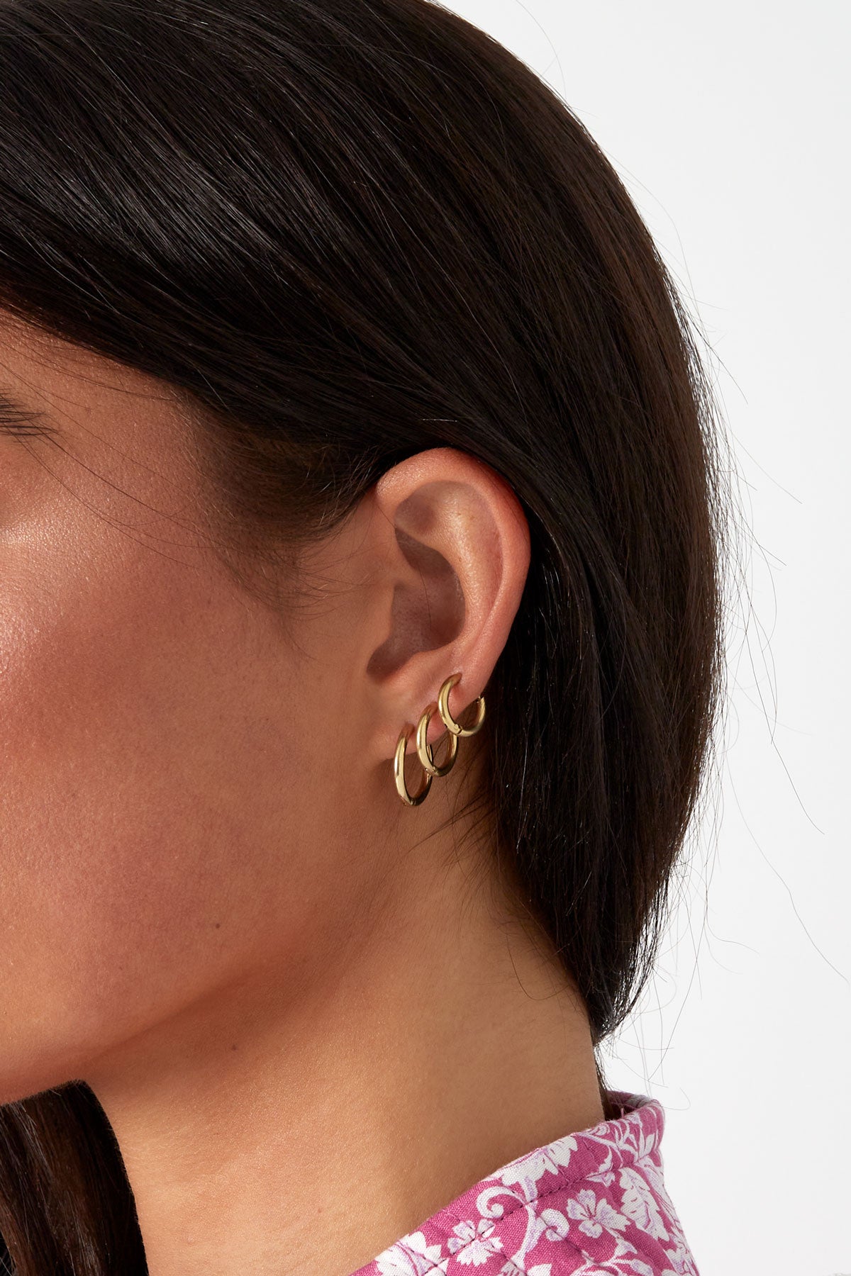 Damen Creolen-Set Klein | Edelstahl | Gold & Silber