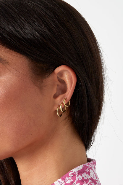 Damen Creolen-Set Klein | Edelstahl | Gold & Silber