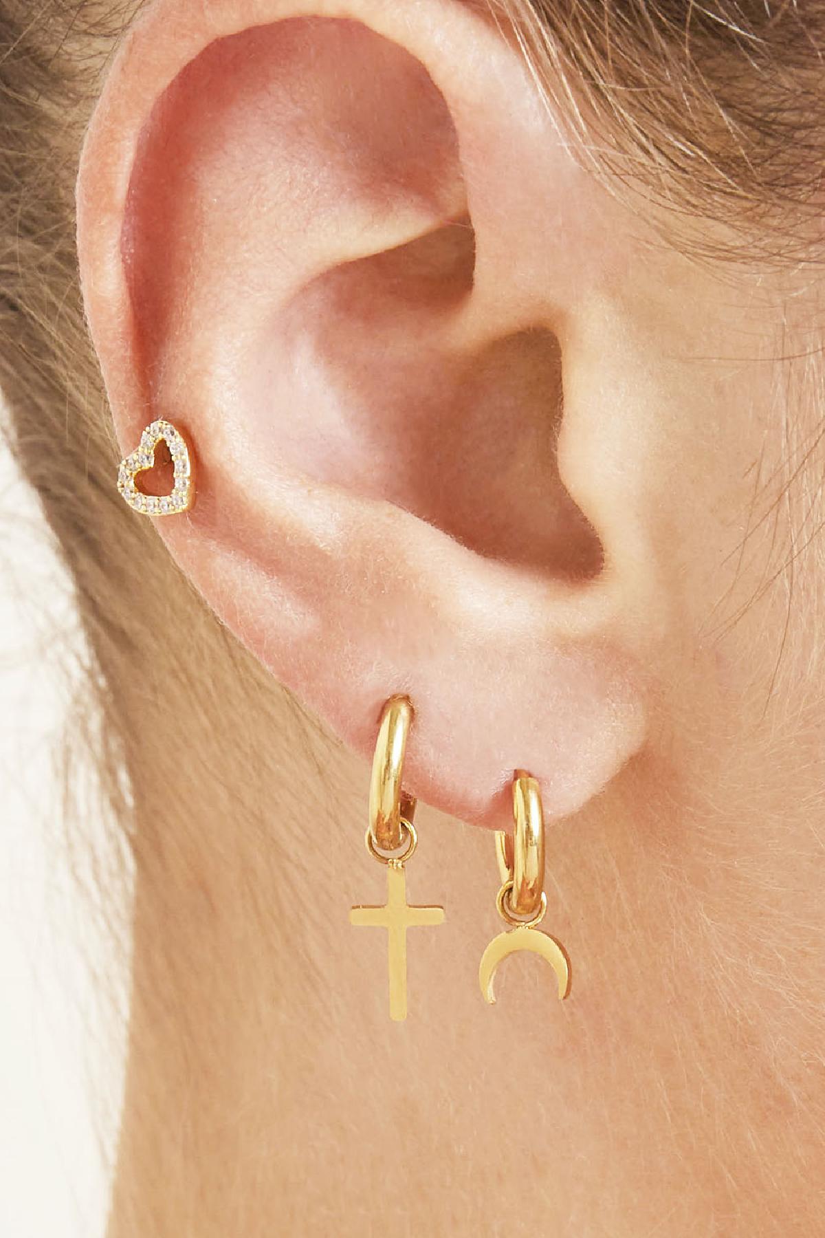 damen ohrringe faith | edelstahl | gold & silber