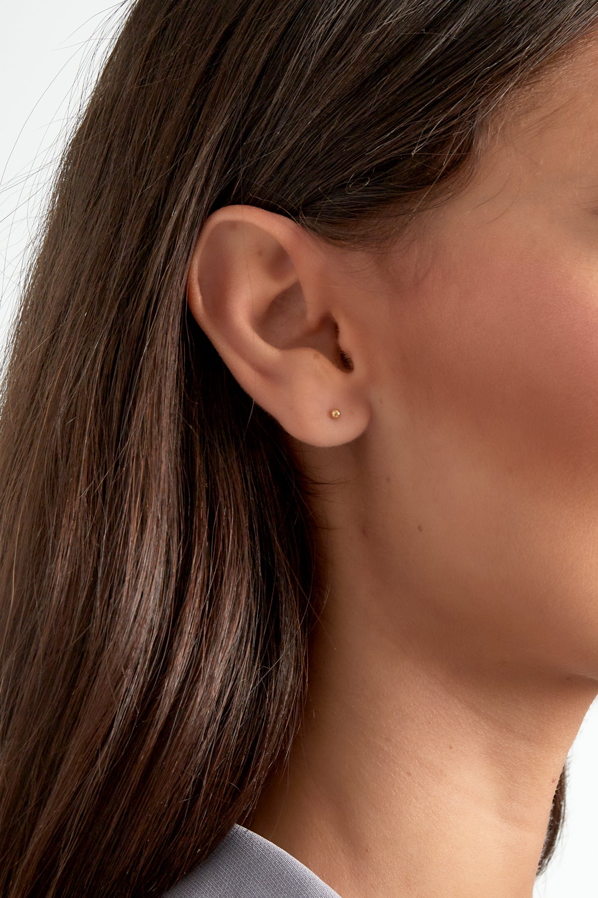 Damen Ohrstecker Kleiner Punkt | Edelstahl | Goldfarbe & Silberfarbe