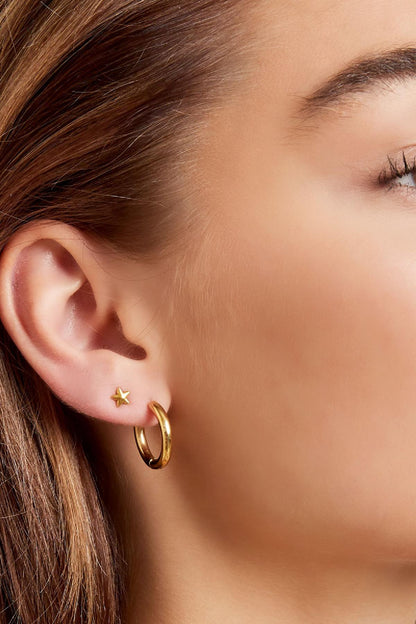 Damen Creolen Elegant | Edelstahl | Goldfarbe & Silberfarbe