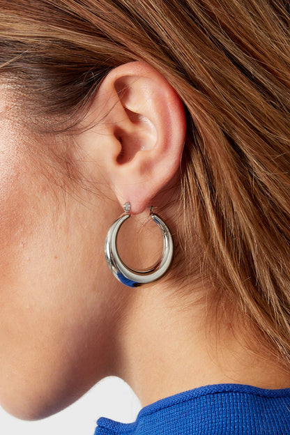 Damen Ohrringe Rund Fein | Edelstahl | Goldfarbe