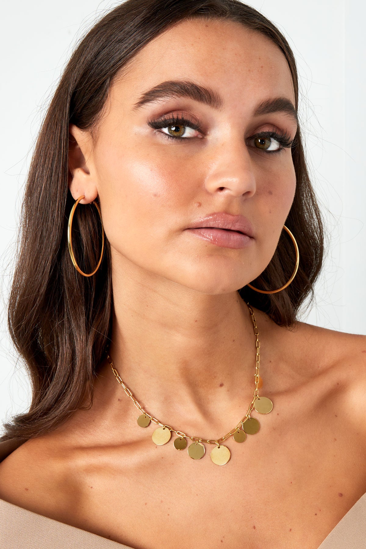 damen creolen mittelgross | edelstahl | gold & silber