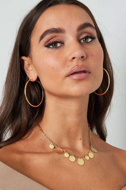 Damen Creolen Mittelgross | Edelstahl | Gold & Silber