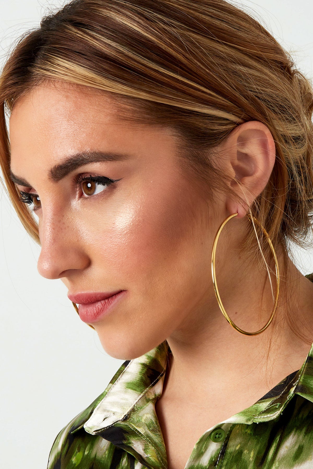 damen creolen alltagseleganz | edelstahl 14k | gold & silber