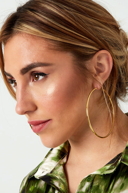 Damen Creolen Alltagseleganz | Edelstahl 14K | Gold & Silber