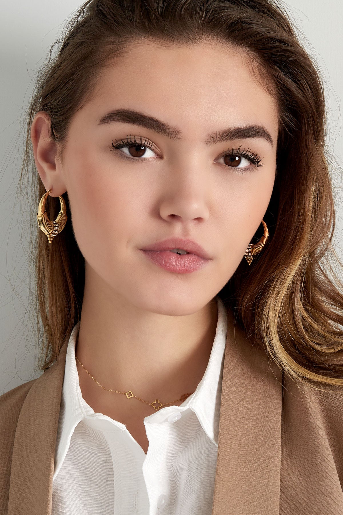 damen ohrringe bohemian zirkon | edelstahl | goldfarbe & silberfarbe