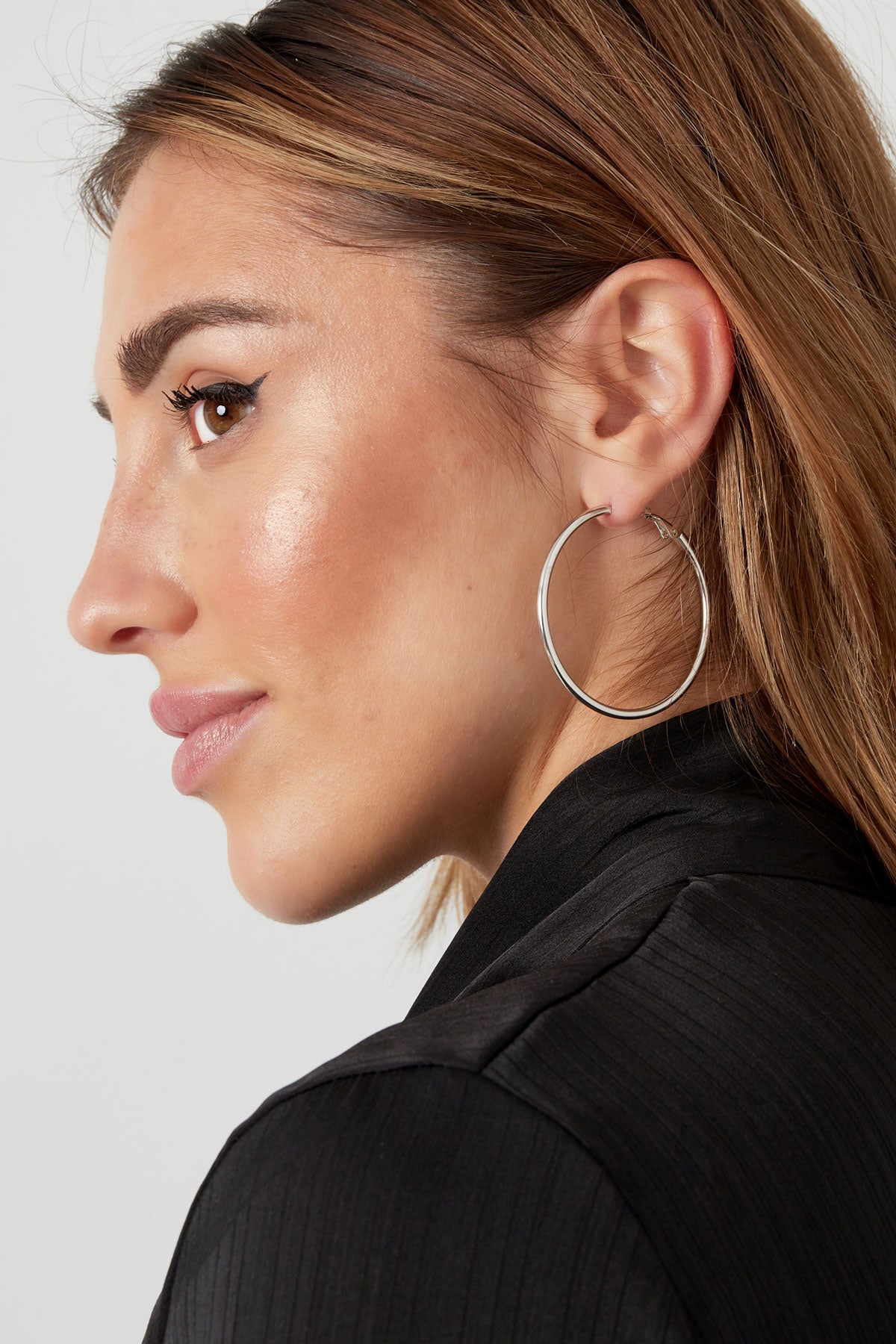 Damen Creolen Gross | Edelstahl | Goldfarbe