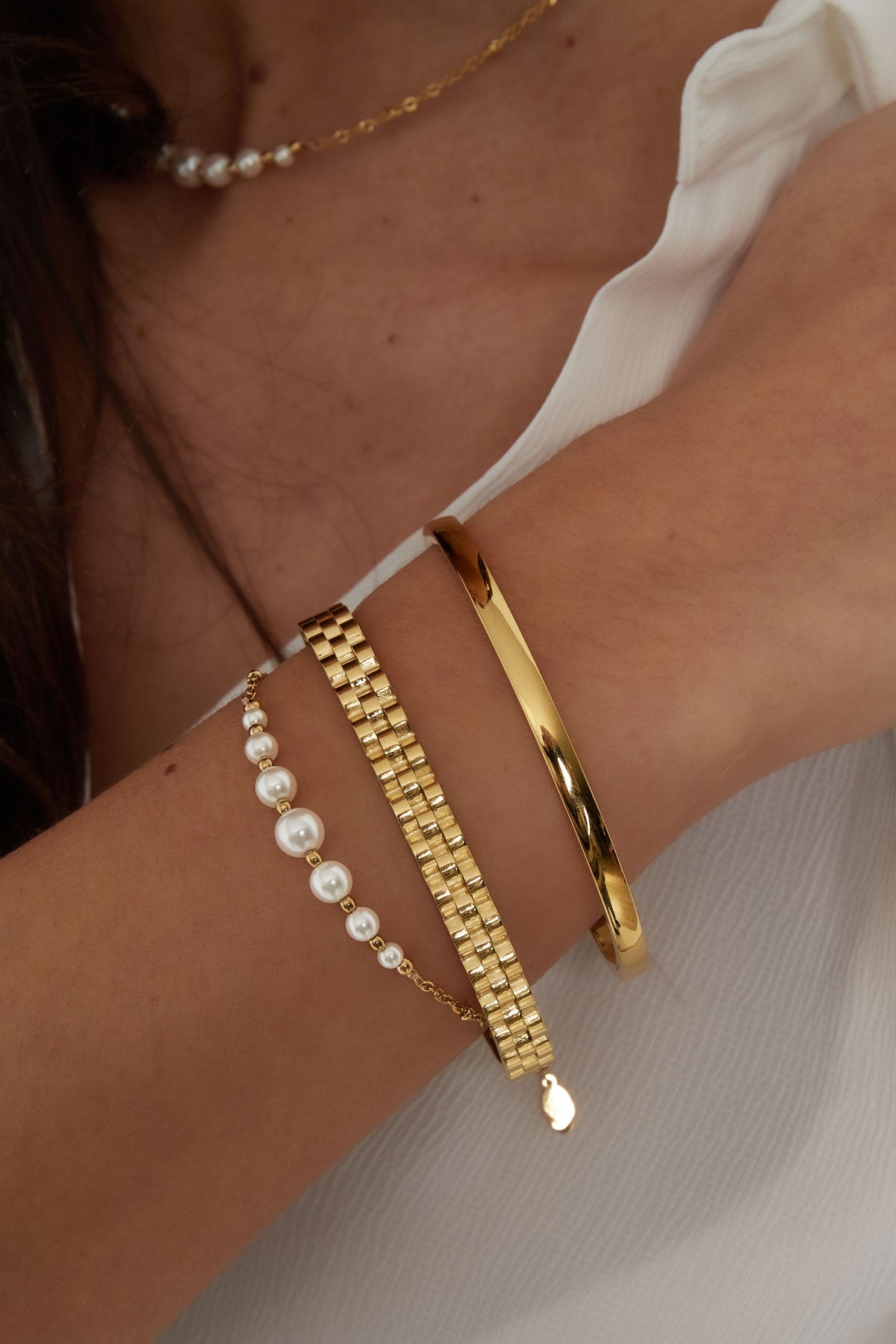 glieder-armreif – silber