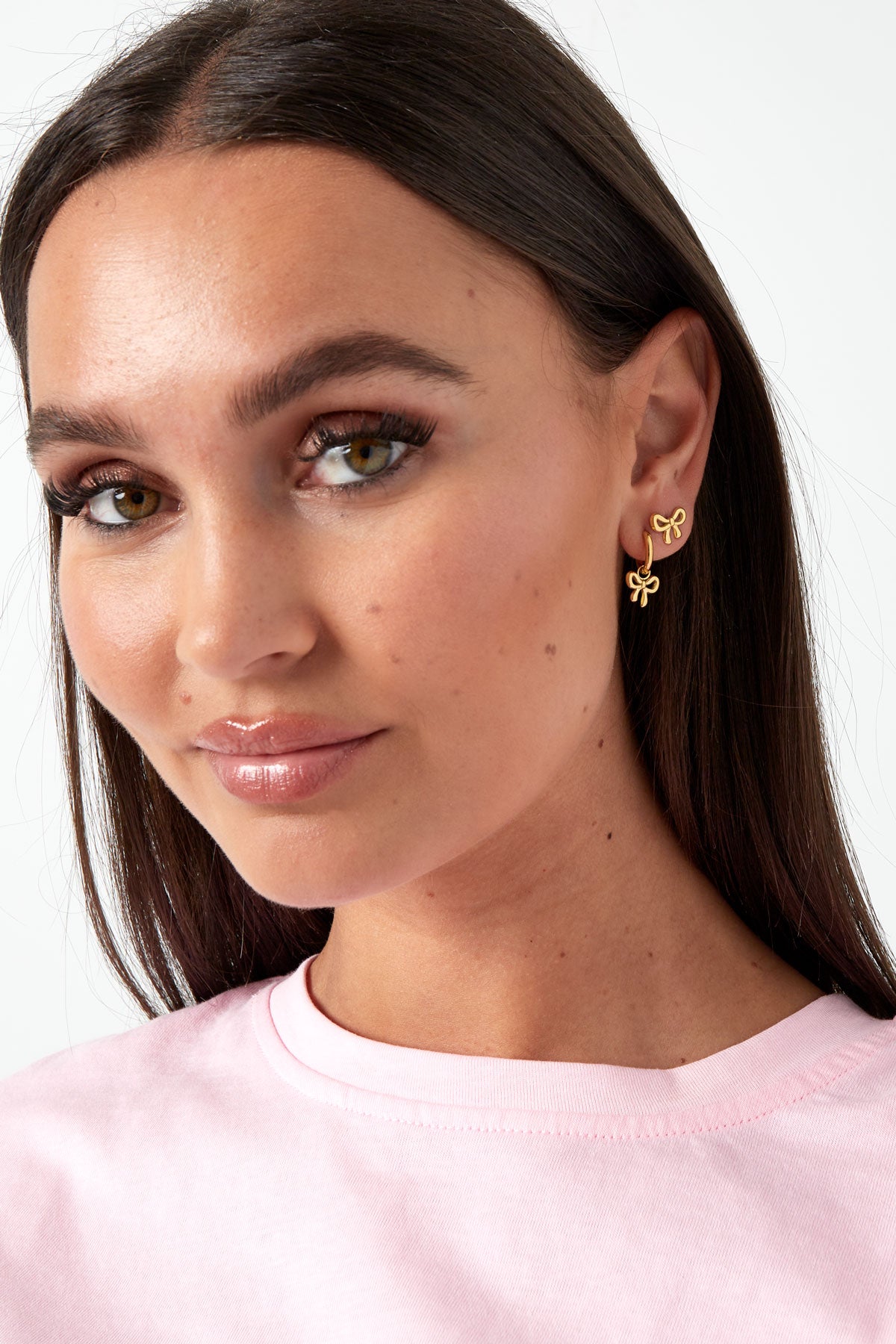 Damen Ohrringe Schleife | Edelstahl | Goldfarbe & Silberfarbe
