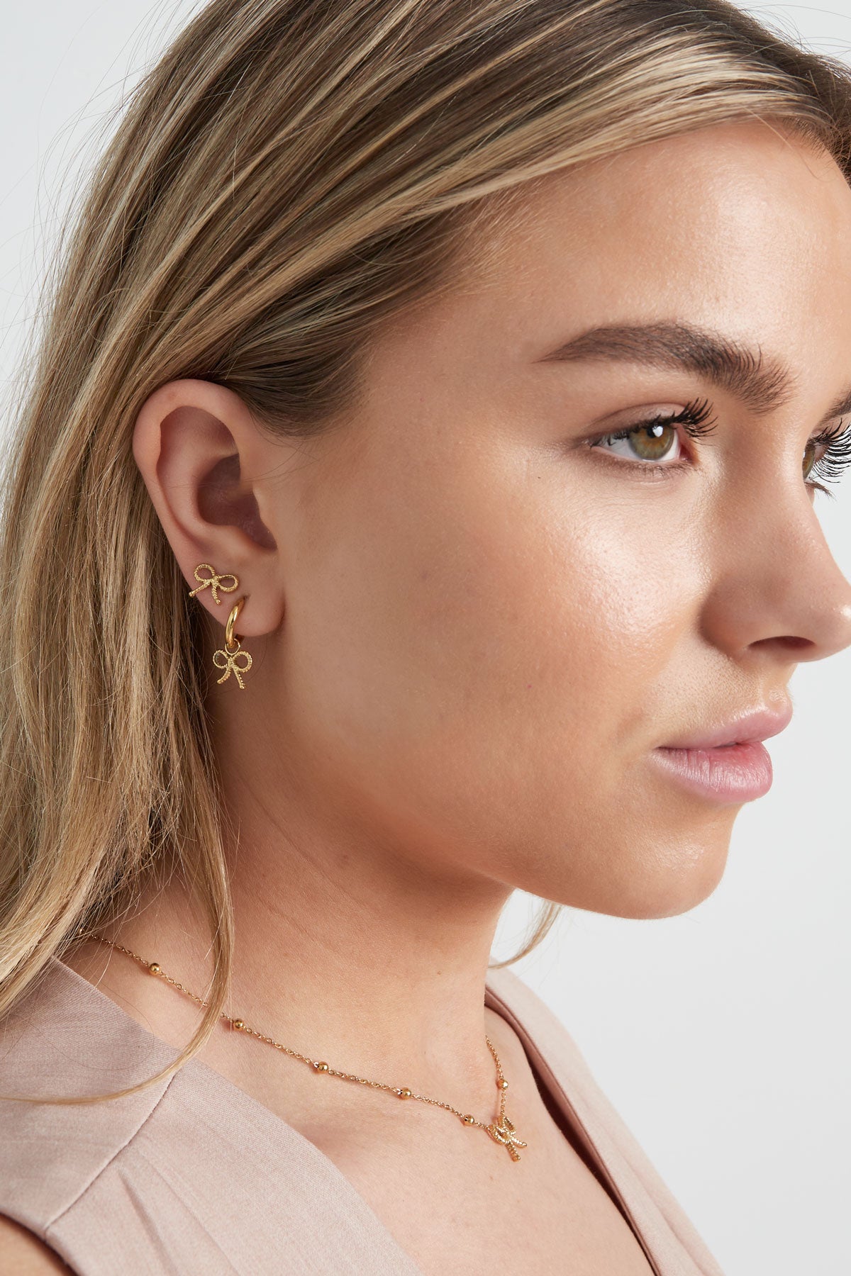 damen ohrringe schleife basic | edelstahl | gold & silber