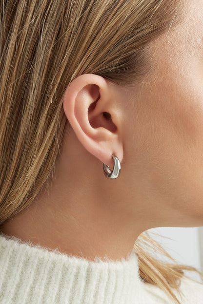 Damen Creolen Mittel Basic | Edelstahl | Gold & Silber