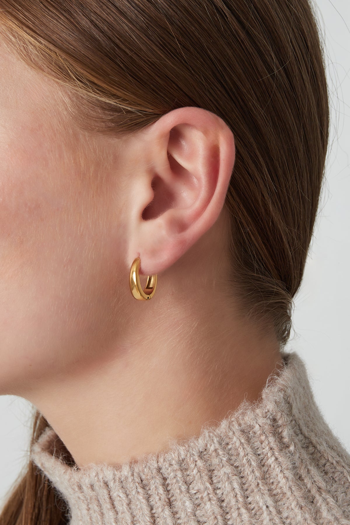damen mini creolen anmutig | edelstahl | silberfarbe & goldfarbe