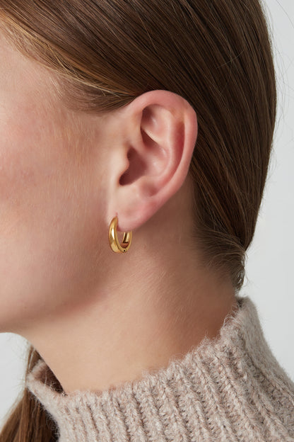 Damen Mini Creolen Anmutig | Edelstahl | Silberfarbe & Goldfarbe