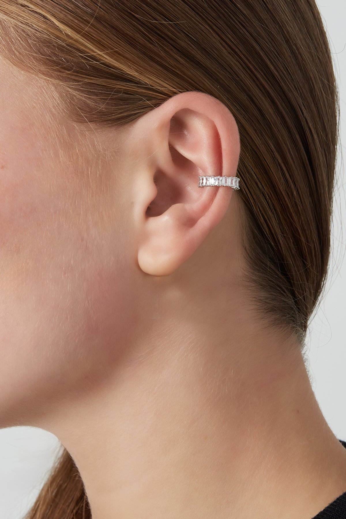 Damen Ohrstecker Bold Diamond Zirkon | Kupfer | Goldfarbe