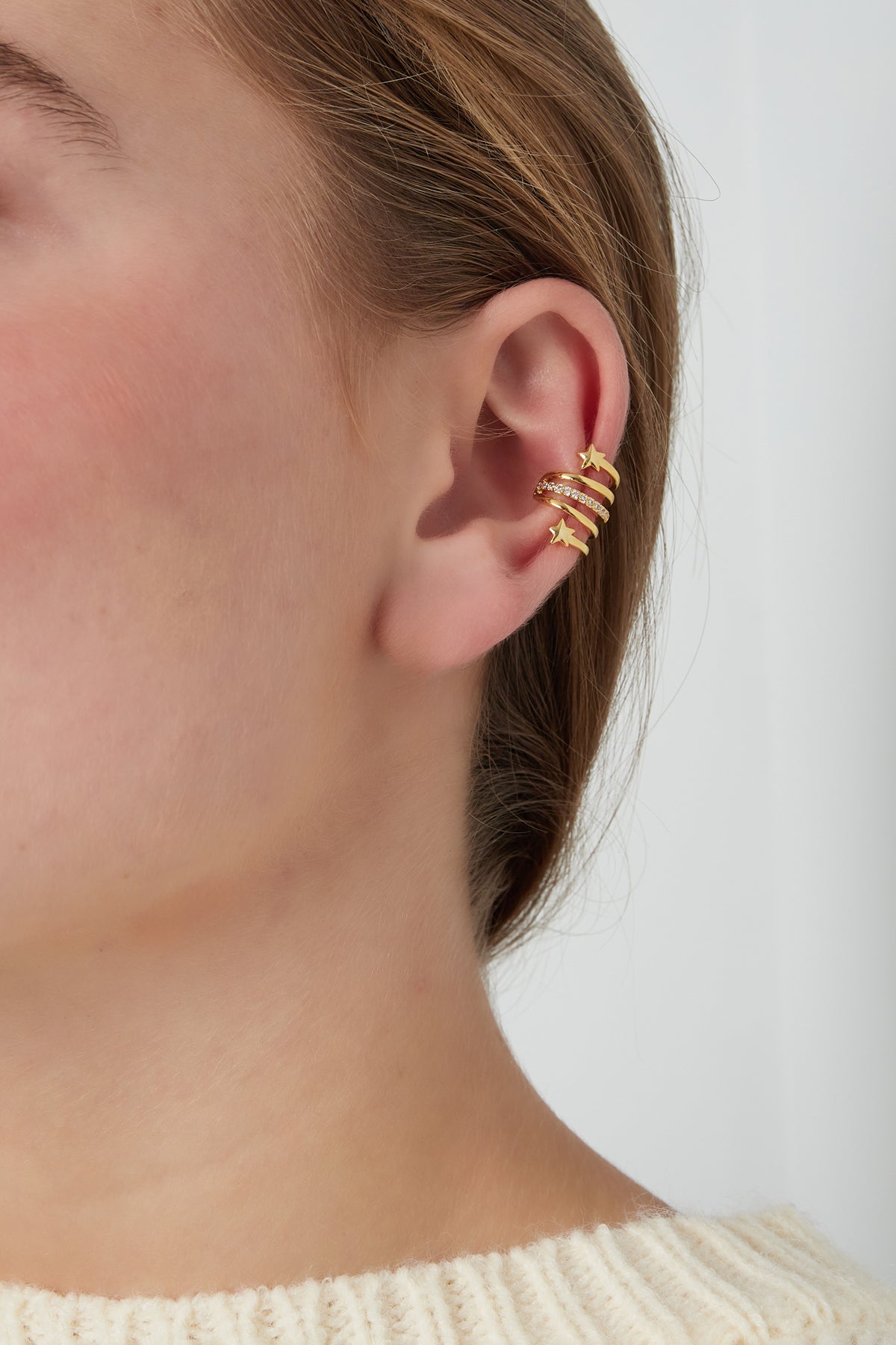 Damen Ohrstecker Starlight Zirkon | Kupfer | Gold & Silber