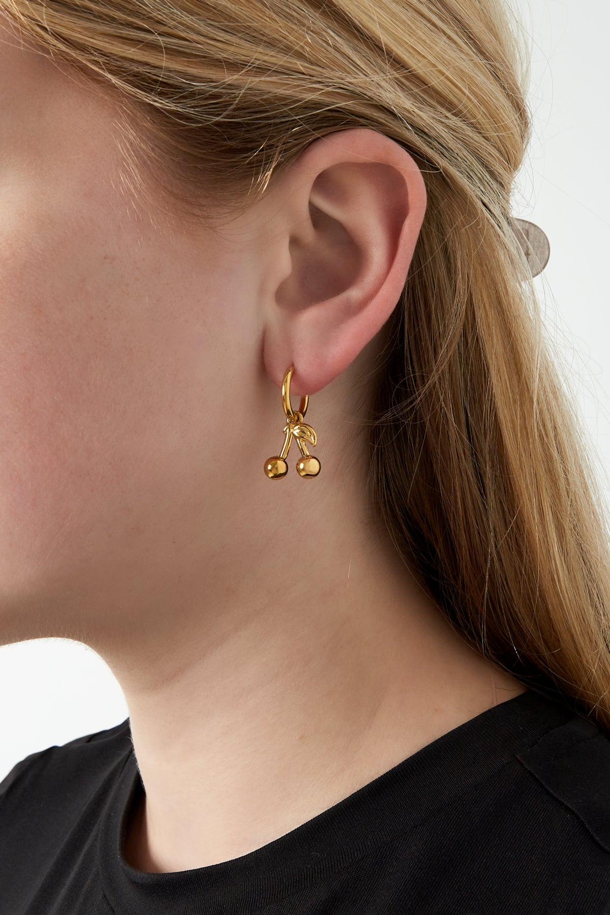 damen ohrringe kirschmotiv | edelstahl | gold & silber