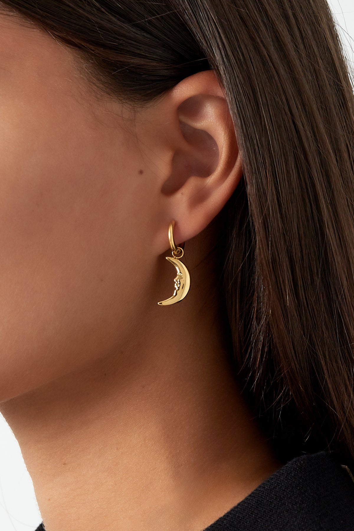 damen ohrringe mondlicht | edelstahl | goldfarbe & silberfarbe