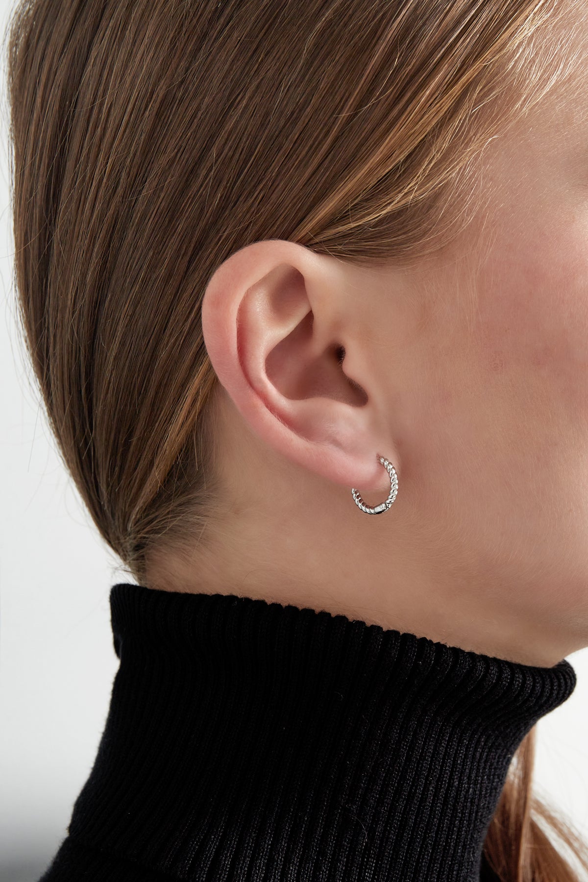 damen ohrringe twist organisch | edelstahl | gold & silber