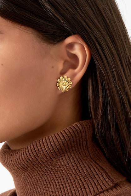 Damen Ohrringe Blütenpunkte Premium | Edelstahl | Gold & Silber