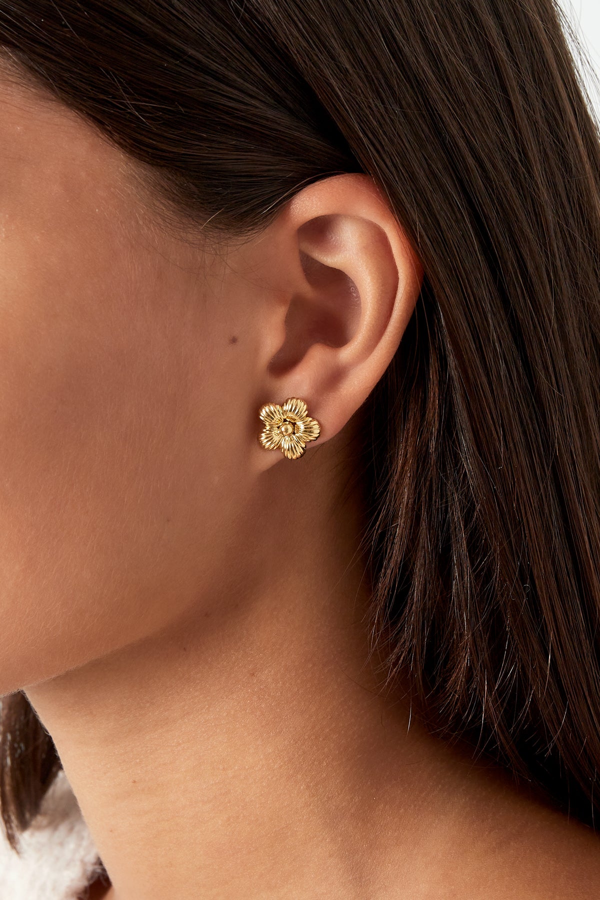 damen ohrringe gaenseblumchen | edelstahl | gold & silber