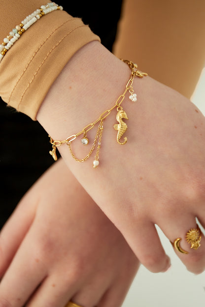 Ocean Vibe-Armband - Goldfarben