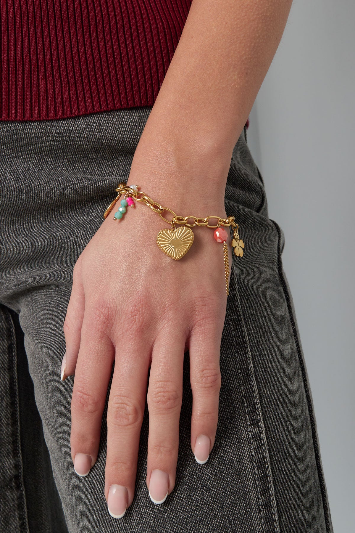 charm-armband loop dreams - goldfarben