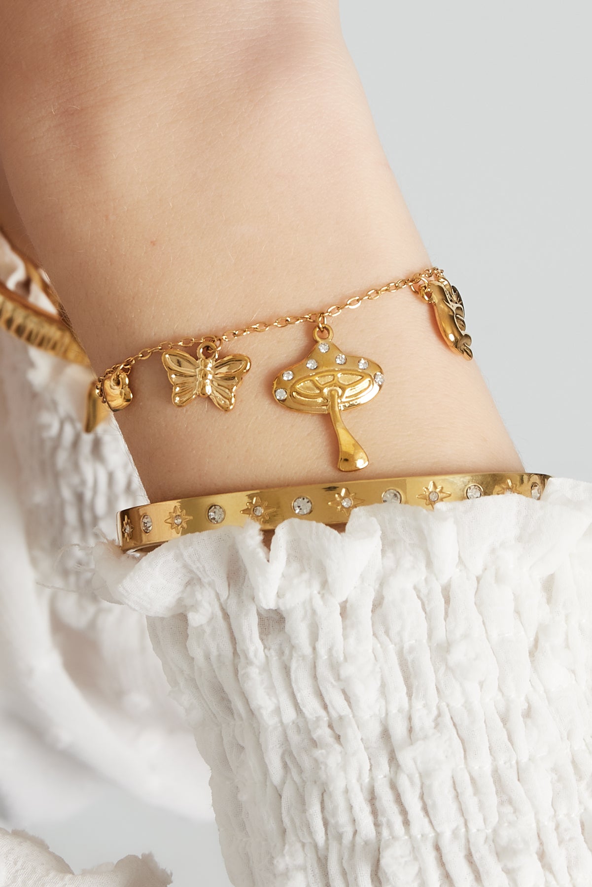 bettelarmband wild whisper - goldfarben