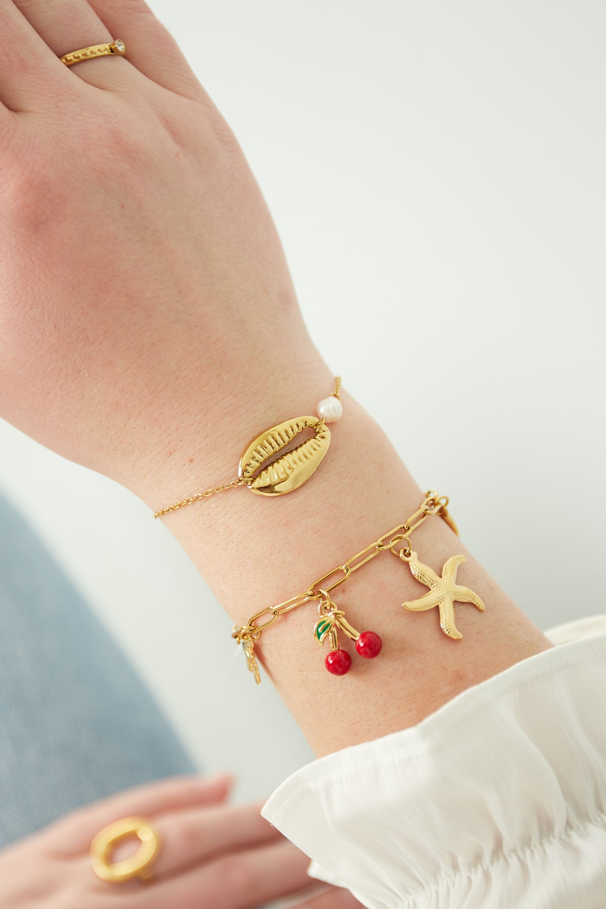 sandy shores armband - goldfarben