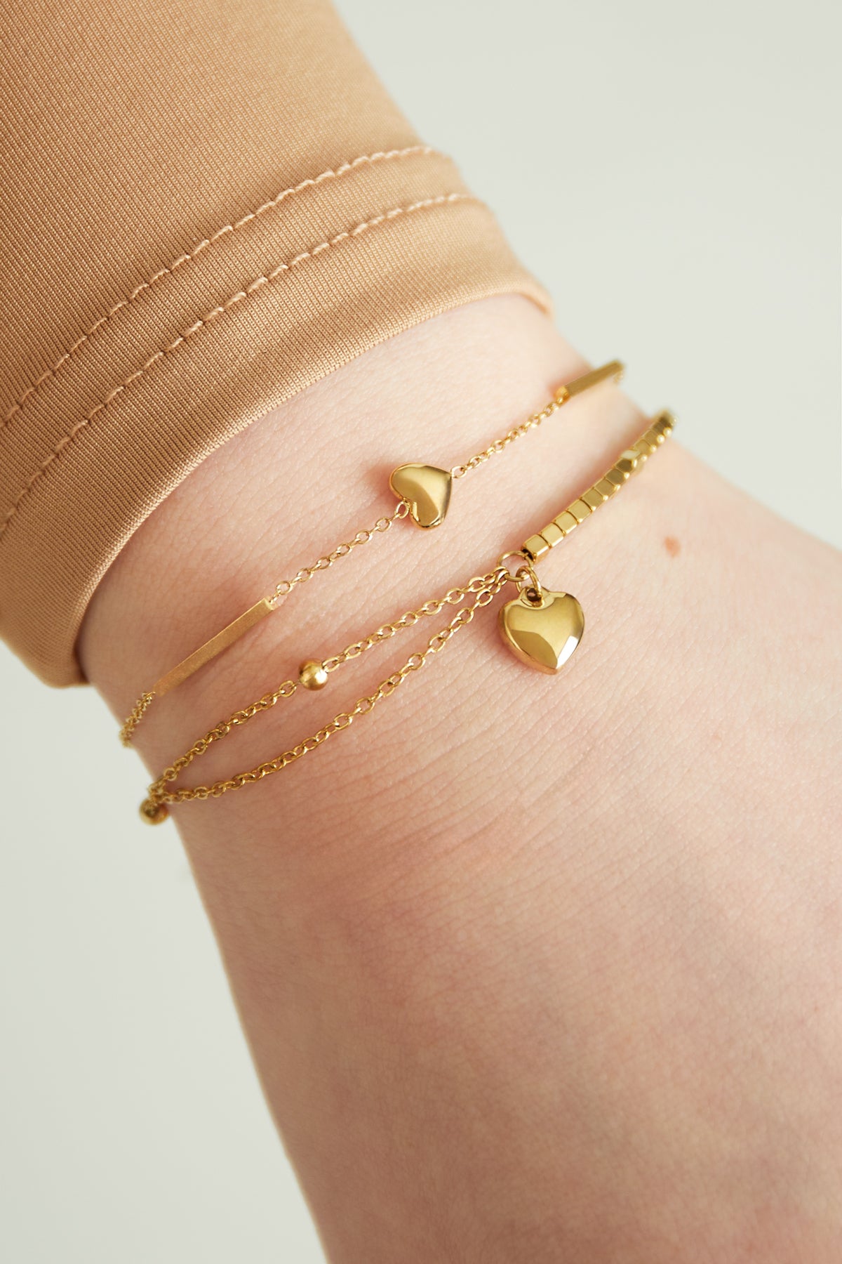 heart haven armband - goldfarben