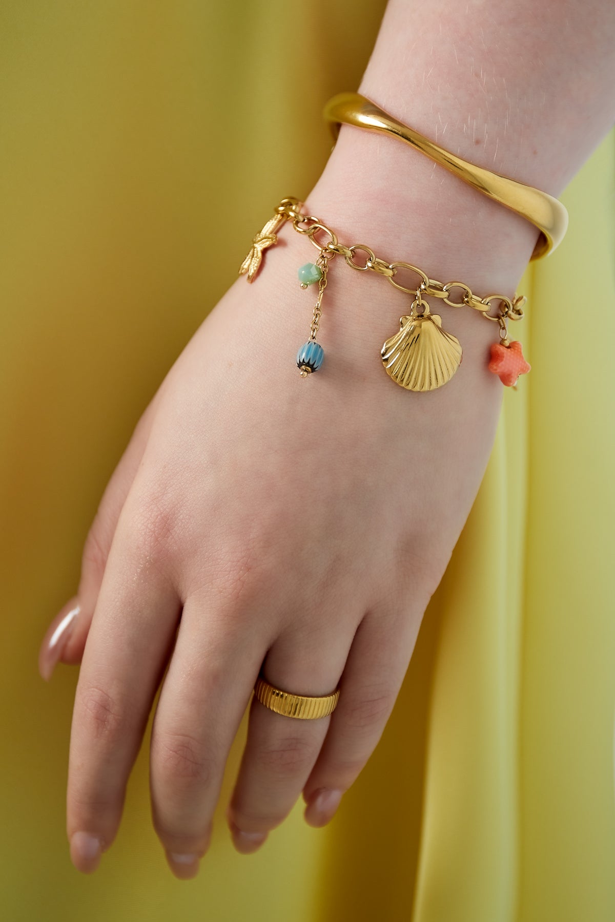 armband party am meer - goldfarben