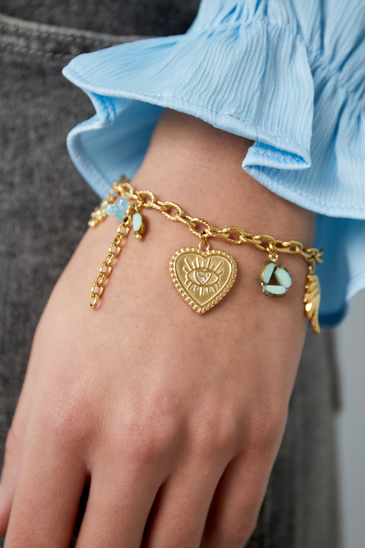 Charms Armband - Goldfarben