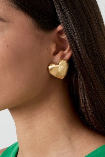 Damen Ohrringe Herz Zeitlos | Edelstahl 304S | Gold & Silber