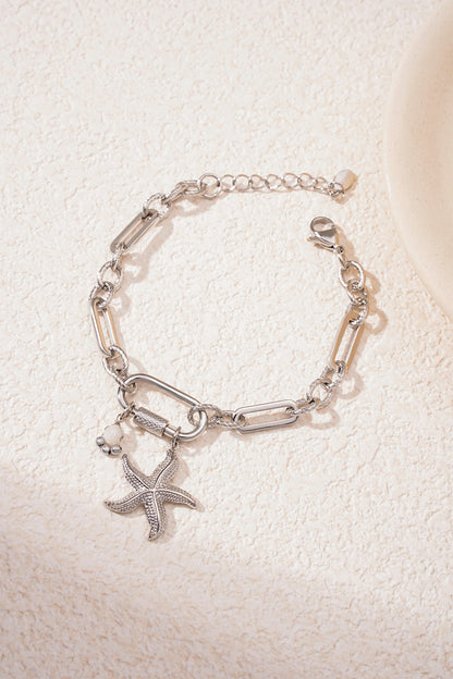 Seestern im Meer Armband - Silberfarben
