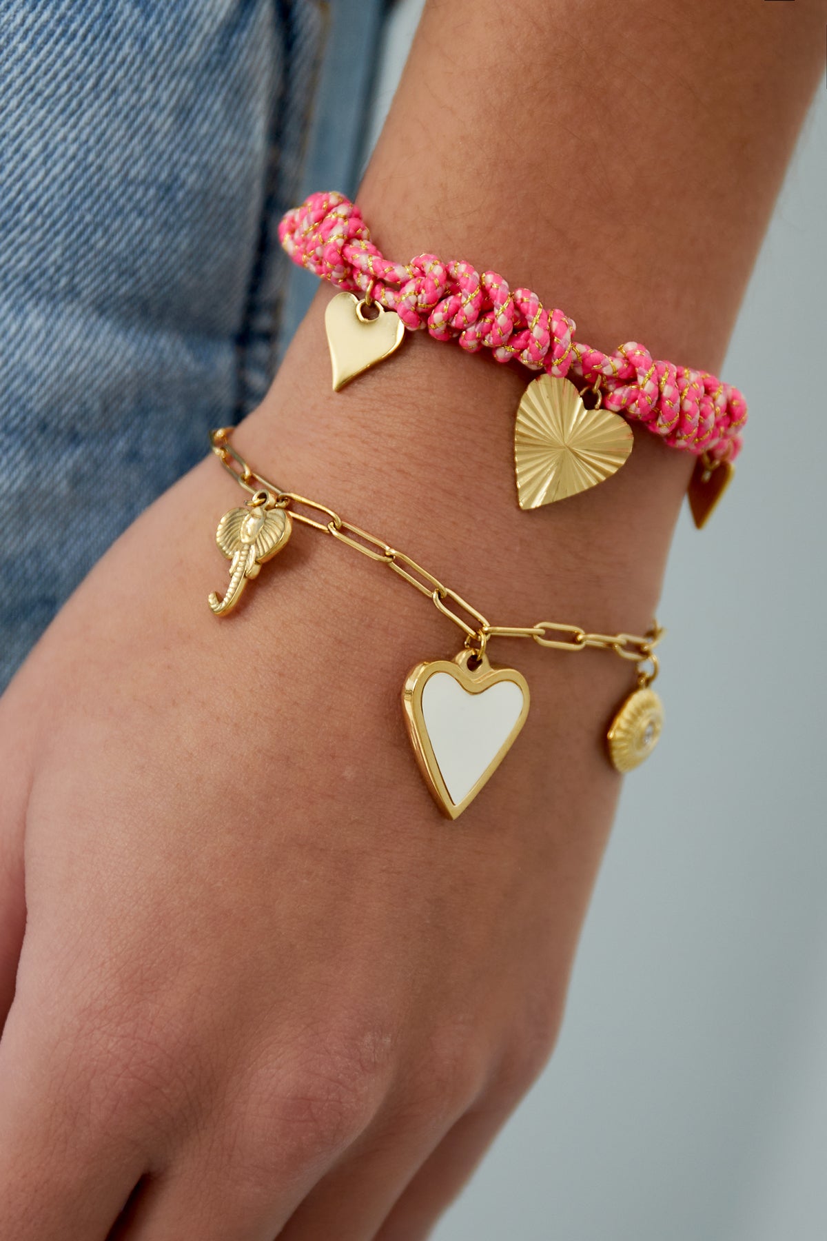heartstrings-armband - goldfarben