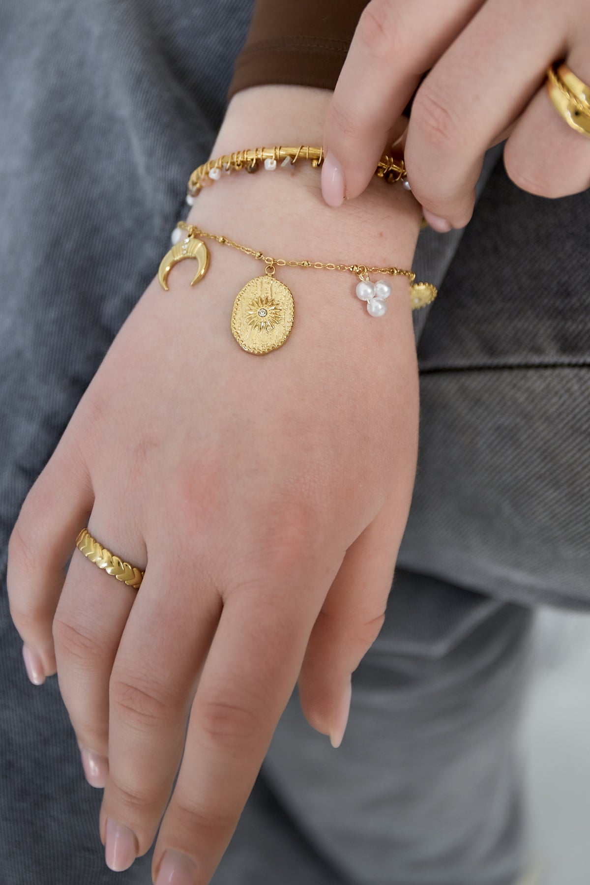 moony armband - goldfarben