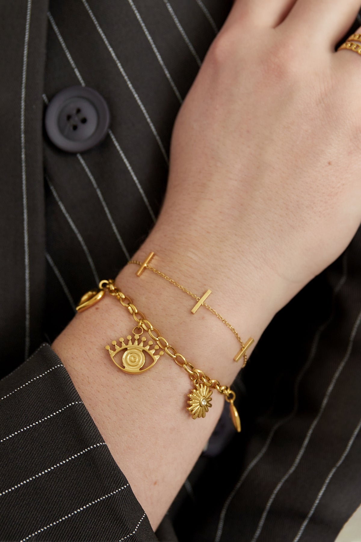 Charm-Wunderland-Armband - Goldfarben