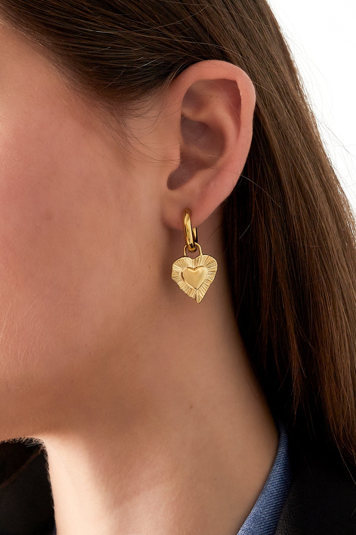 damen ohrringe gib mir liebe | edelstahl | gold & silber