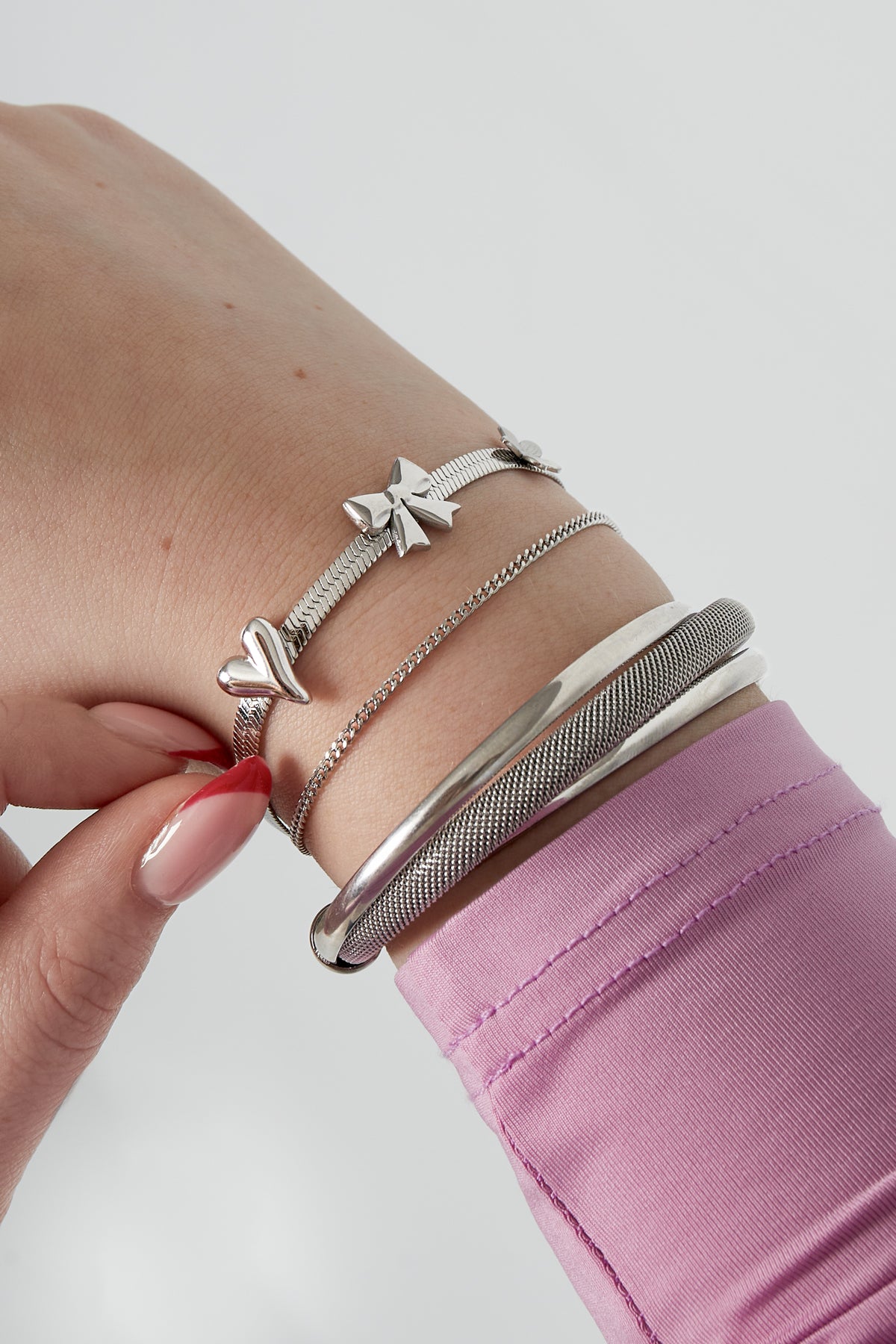 sommerliebe-armband - silberfarben