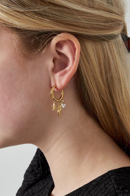 Damen Ohrringe Meeresleben Marine | Edelstahl | Gold & Silber
