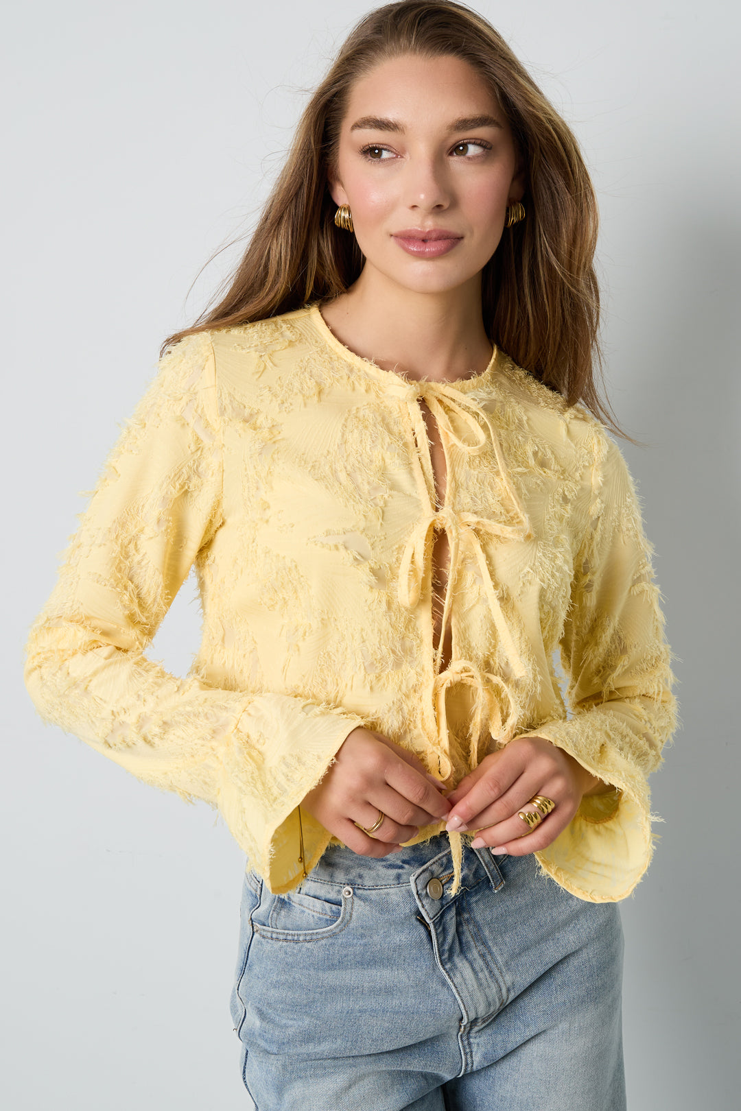 damen langarmshirt frühling | polyester | mehrfarbig