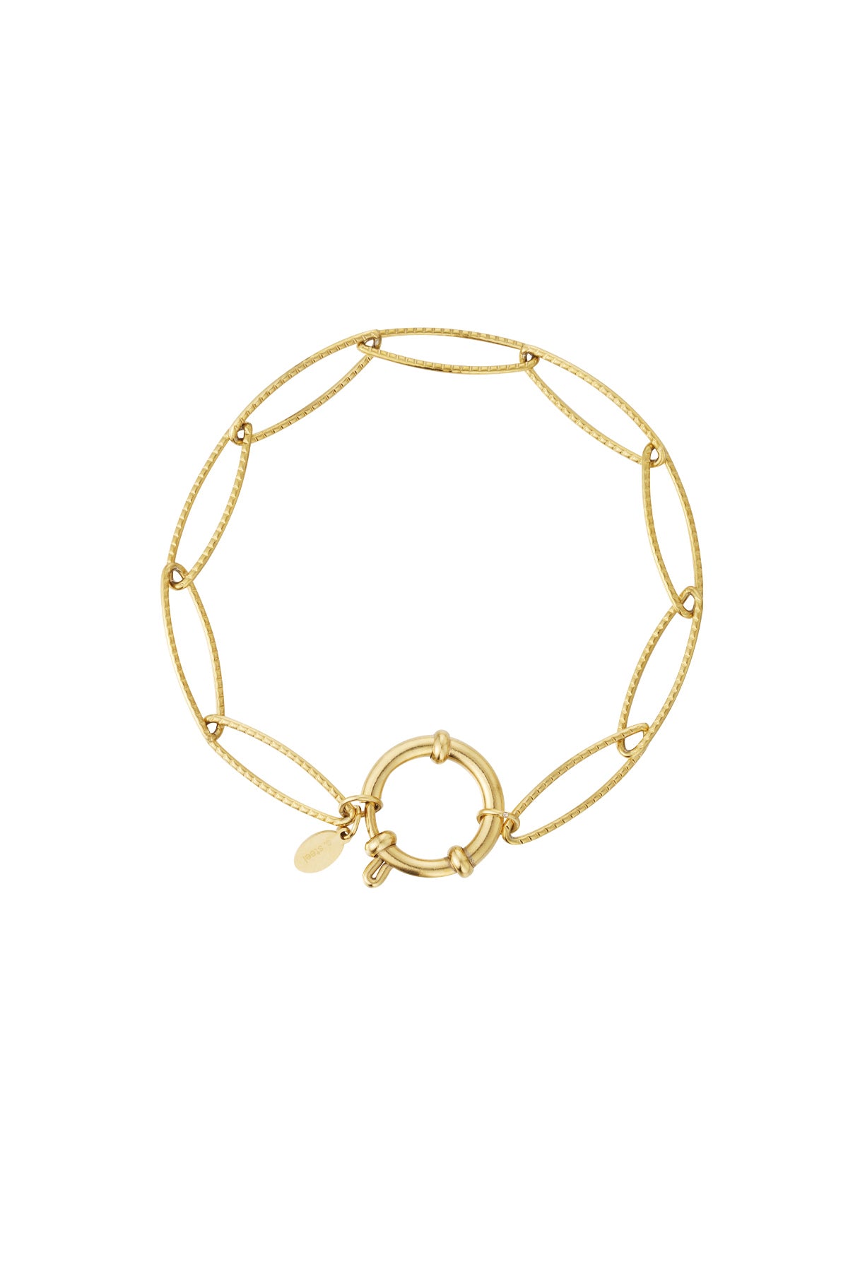 damen armband kette alltag | edelstahl | goldfarbe