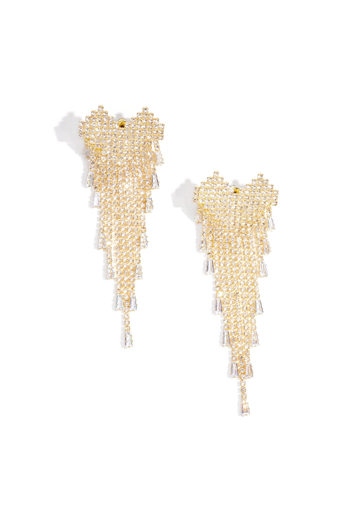damen ohrringe baumeln zirkon | kupfer | gold & silber